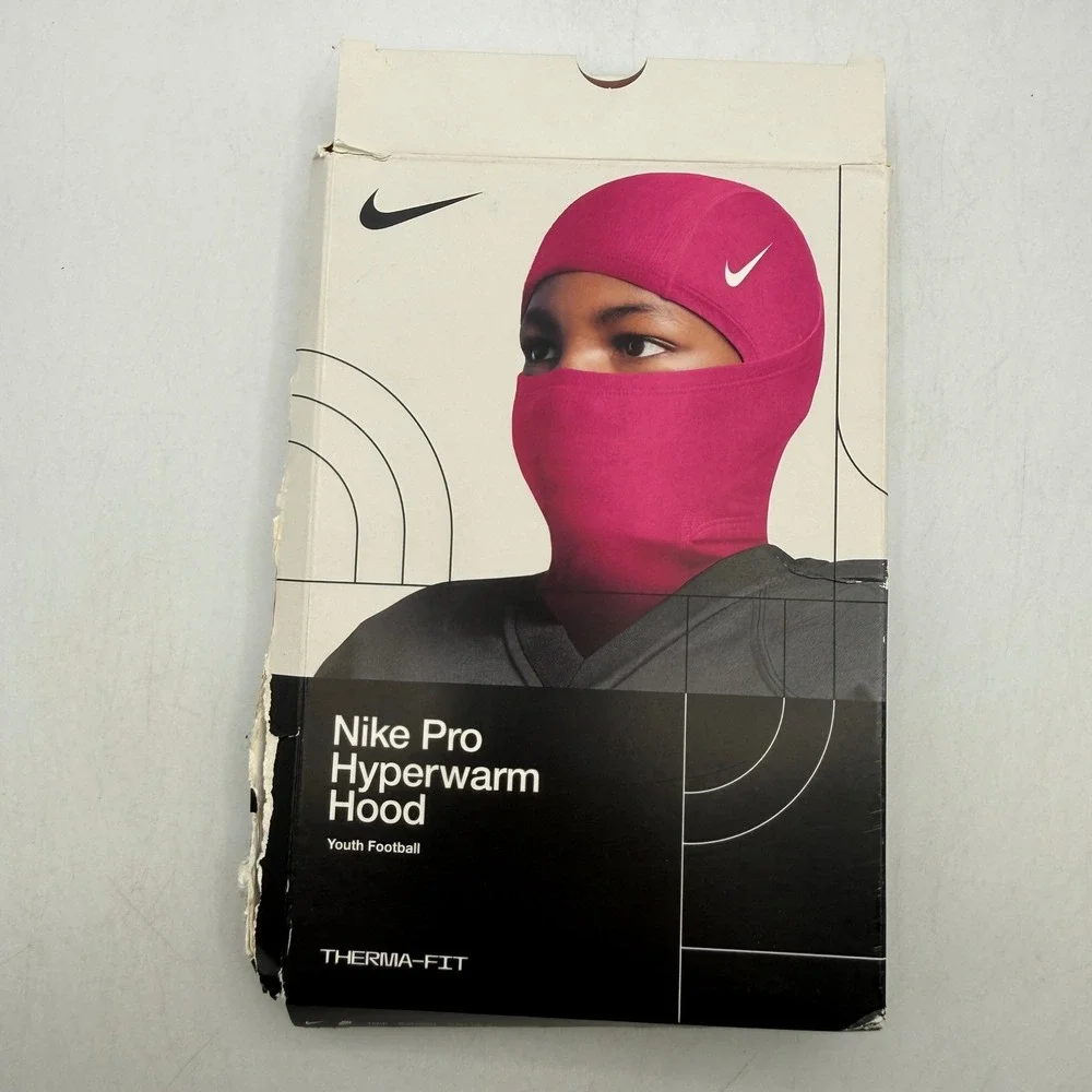 Nike Pro Hyperwarm Hood Youth Size OS Pink Football N.100.9252.639.OS